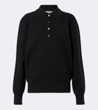 Róhe Wool, cashmere, and silk-blend polo sweater