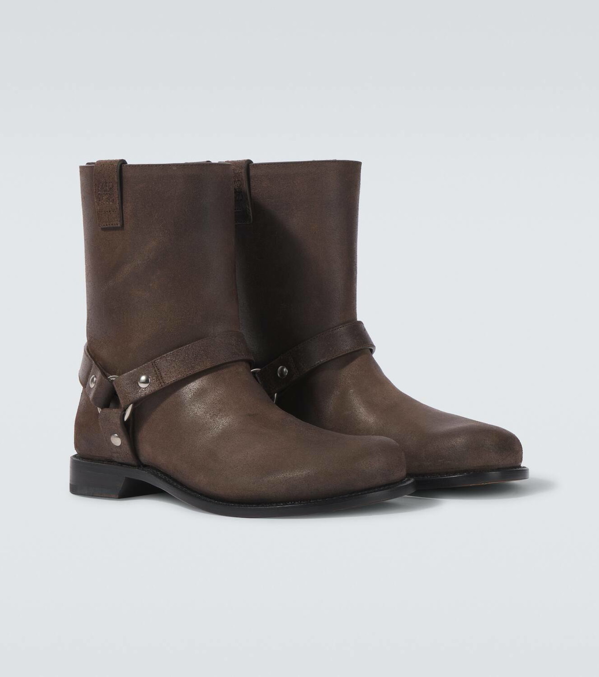 Loewe Campo leather biker boots Loewe