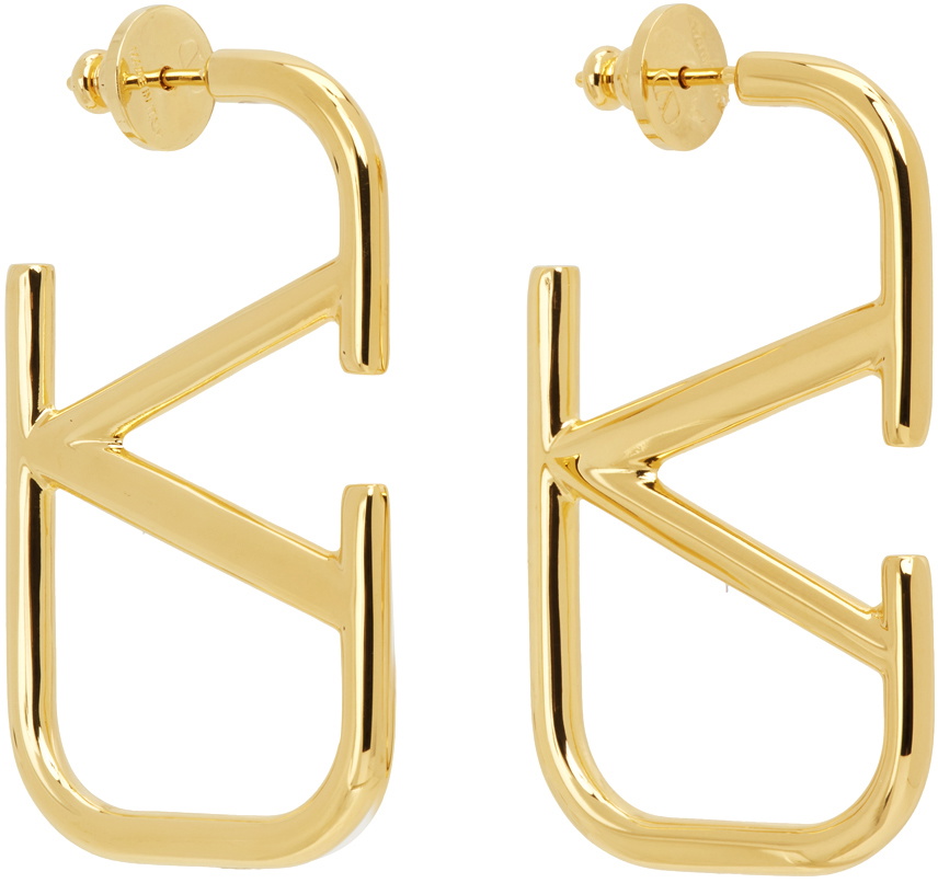 【VALENTINO GARAVANI】VLOGO gold-tone earrings Valentino VLogo Gold Tone Earrings Valentino | TLC