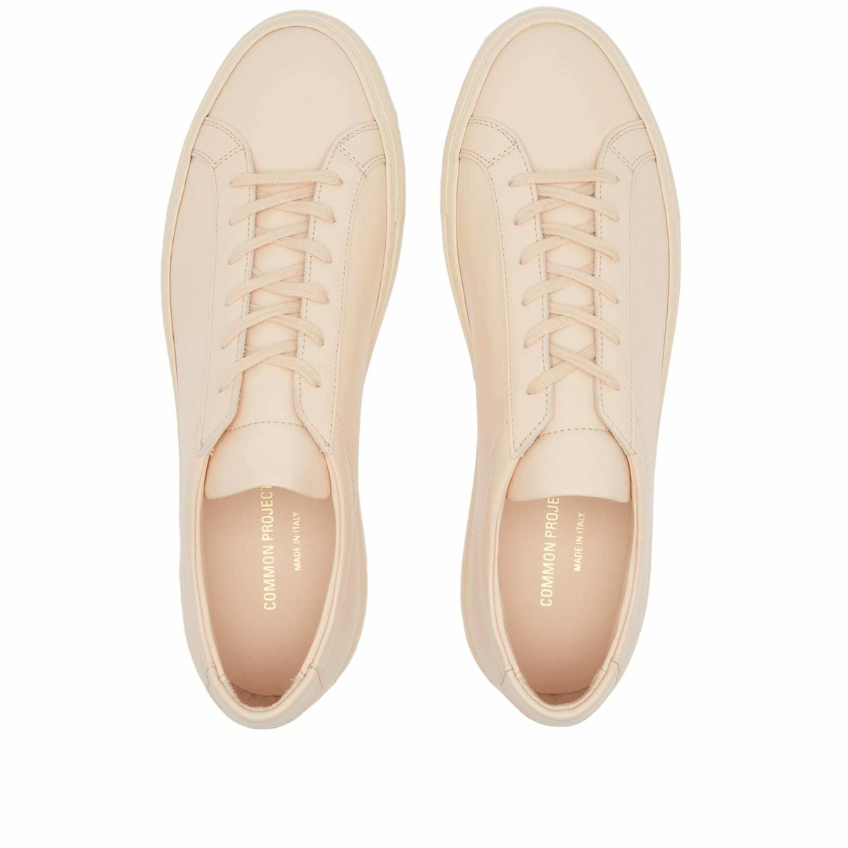 ◆Common Projects ◆ Original Achilles Low Sneakers Apricot Common Projects Men's Original Achilles Low Sneakers in