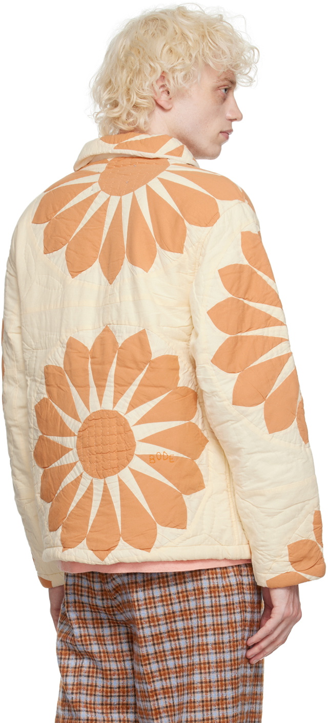 Bode Orange Floral Jacket Bode