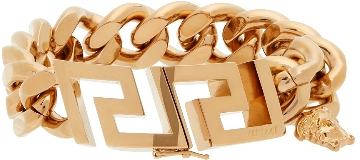 Photo: Versace Gold La Greca Chain Bracelet