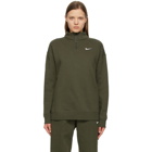 Nike Khaki Fleece Sportswear 1/4 Zip Sweatshirt