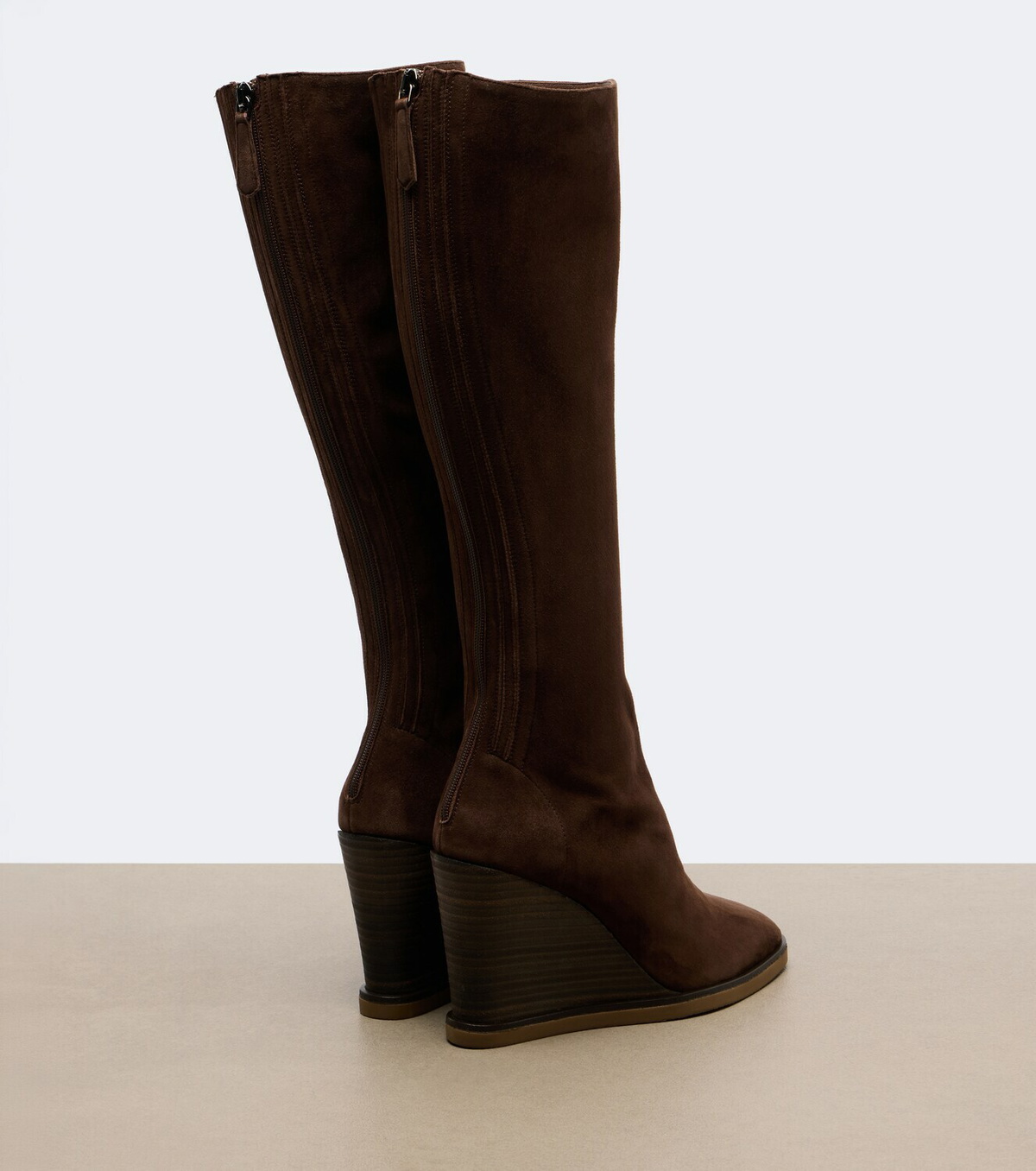 Aquazzura Saint Honoré suede knee-high boots