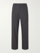 A.P.C. - Dylan Straight-Leg Wool-Blend Grain de Poudre Trousers - Gray