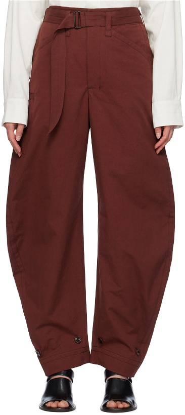 Photo: LEMAIRE Brown Tapered Trousers