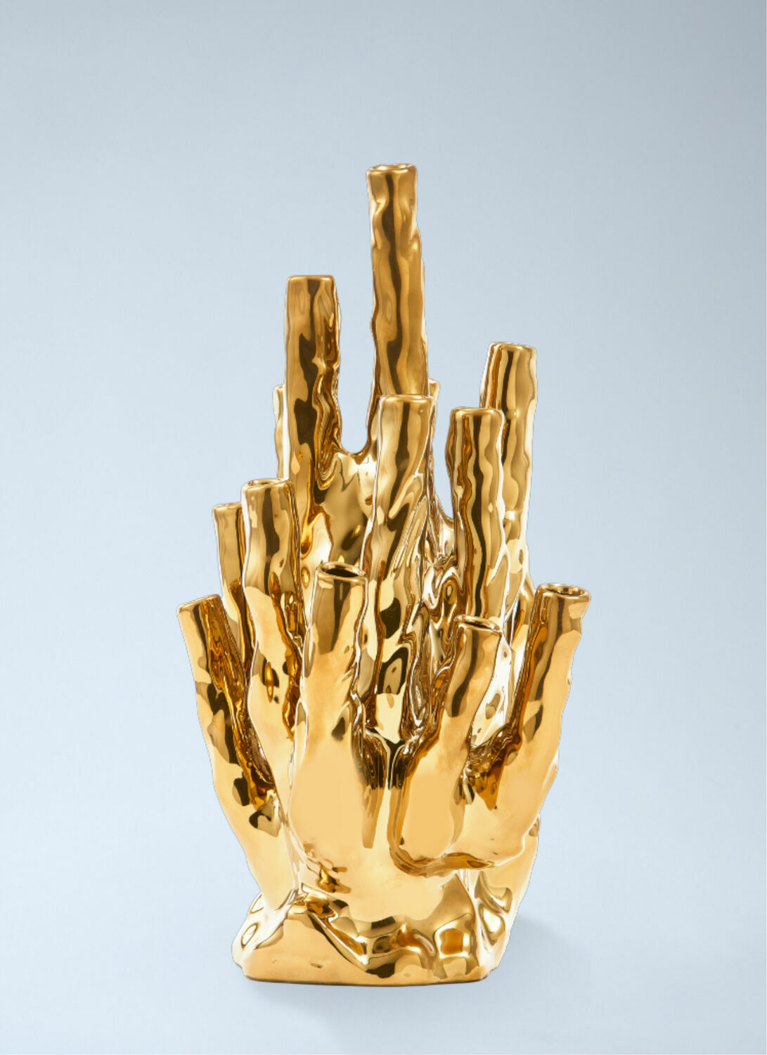 POLSPOTTEN Abstract Sculpture in Metallic Finish