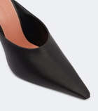 Amina Muaddi Felicia satin mules