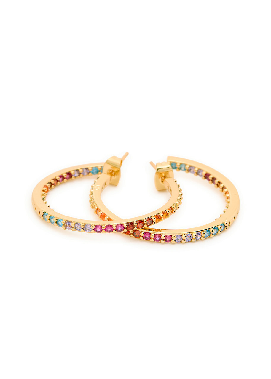 Crystal Haze Serena 18kt Gold-plated Hoop Earrings - Multicoloured - One Size