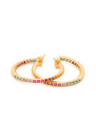 Crystal Haze Serena 18kt Gold-plated Hoop Earrings - Multicoloured - One Size