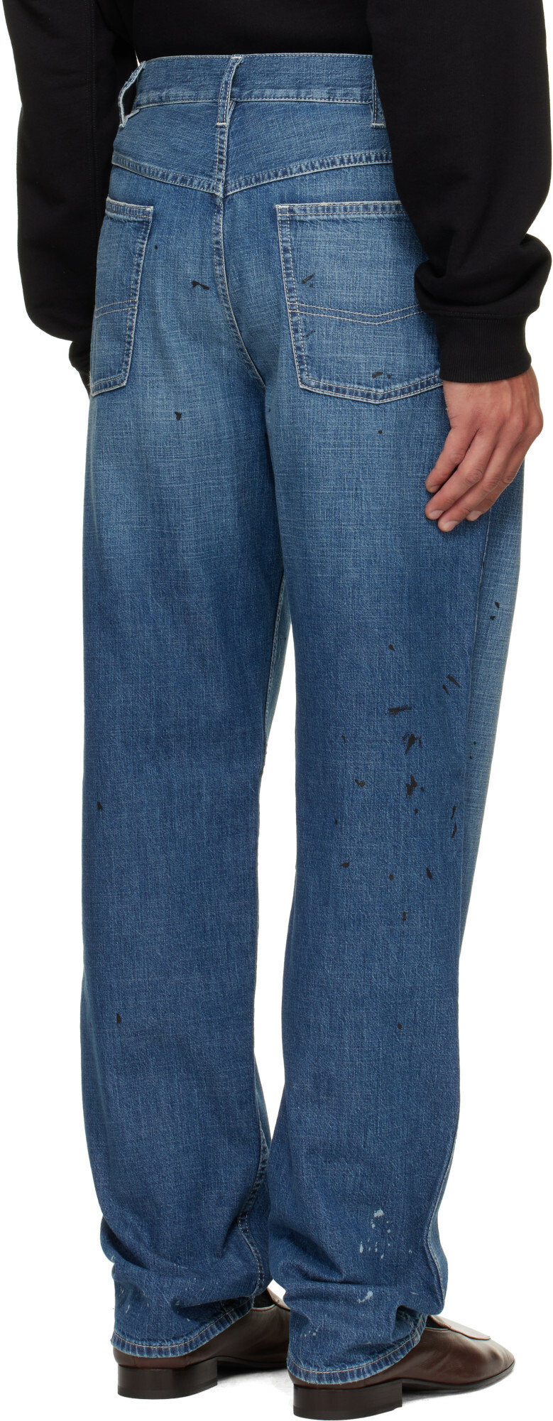 Maison Margiela Blue Straight-Leg Jeans