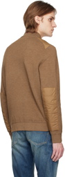 Polo Ralph Lauren Brown Paneled Sweater