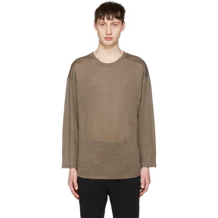 Photo: Christian Dada Taupe Linen Pullover