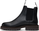 Common Projects Black Workboot Chelsea Boots