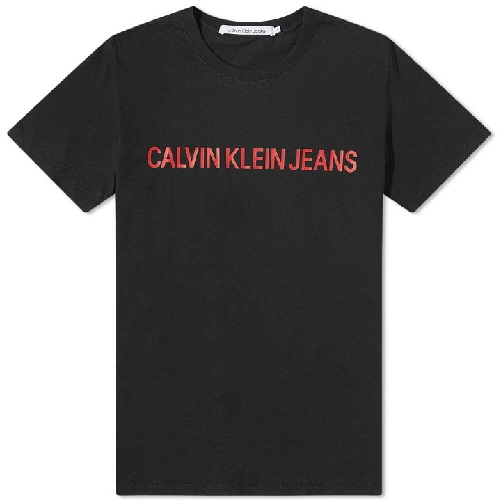 Photo: Calvin Klein Men's Institutional Logo T-Shirt in Black