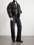 CELINE - Logo-Appliquéd Down Jacket - Black