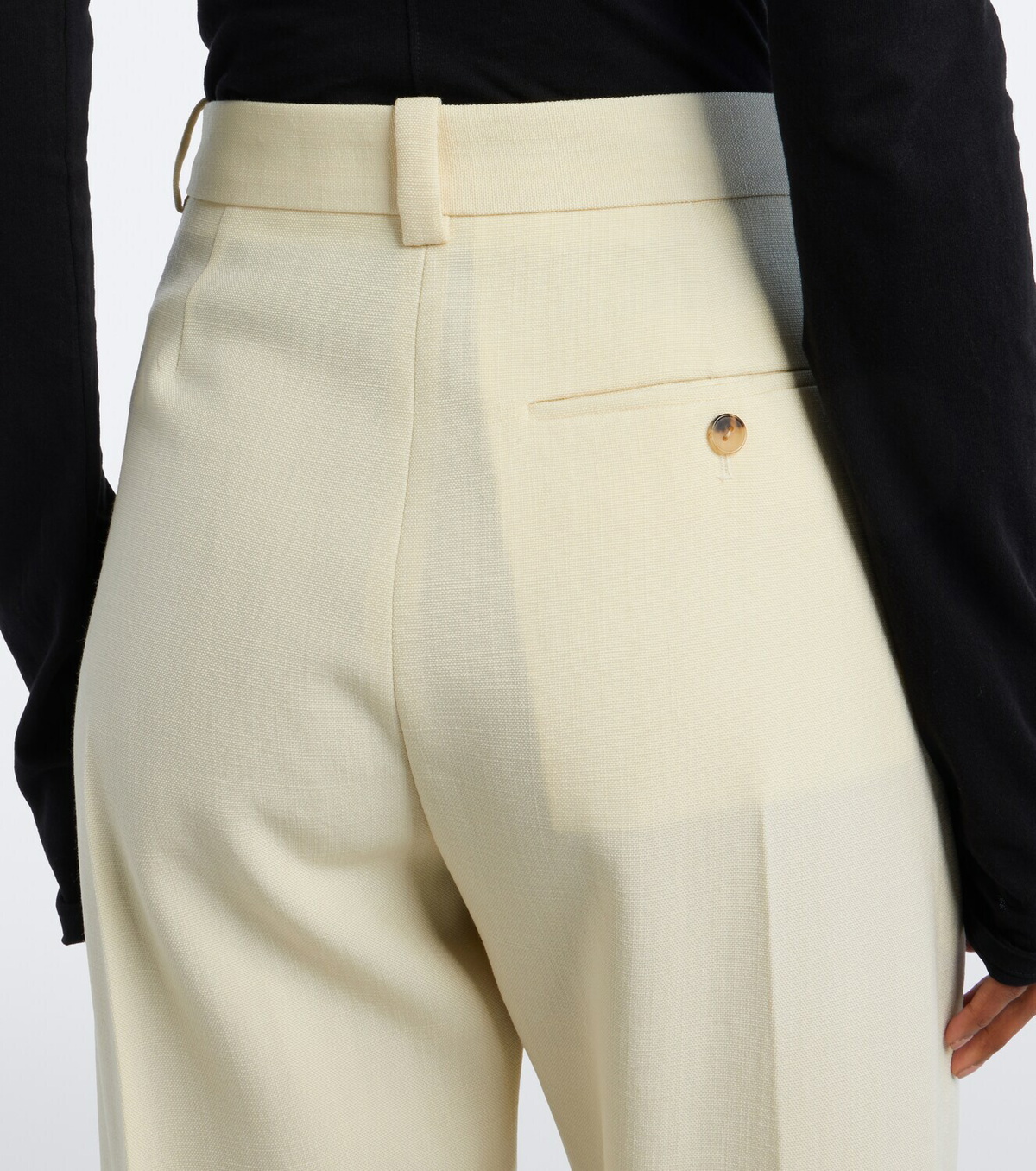 Calvin Klein Collection Cora wool and cotton canvas straight pants