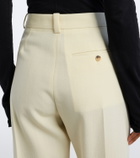 Calvin Klein Collection Cora wool and cotton canvas straight pants