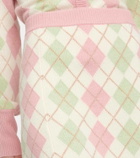 LoveShackFancy Marseille argyle miniskirt