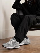 New Balance - 990v4 Suede and Mesh Sneakers - Gray