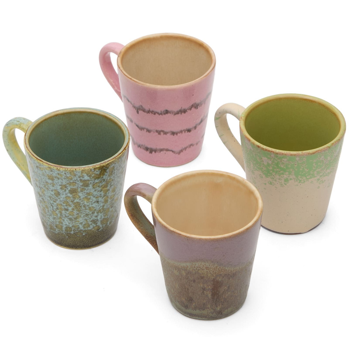 HKliving Espresso Mugs - Set of 4 in Brutalism 