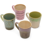 HKliving Espresso Mugs - Set of 4 in Brutalism 