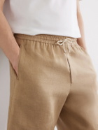 Paul Smith - Pleated Linen Drawstring Shorts - Neutrals