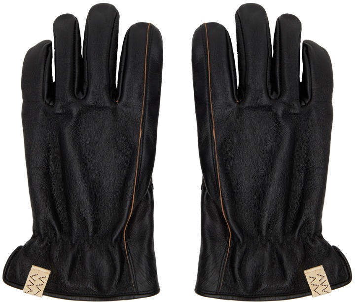 Photo: visvim Black Leather Gloves