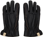 visvim Black Leather Gloves