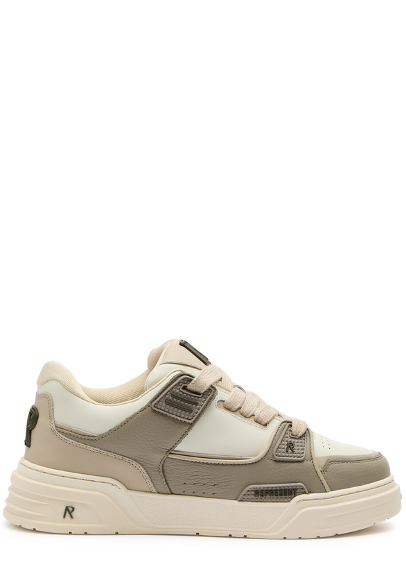 Photo: Represent Studio Panelled Leather Sneakers Beige
