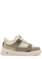 Represent Studio Panelled Leather Sneakers Beige