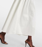 Tove Lauryn strapless cotton midi dress