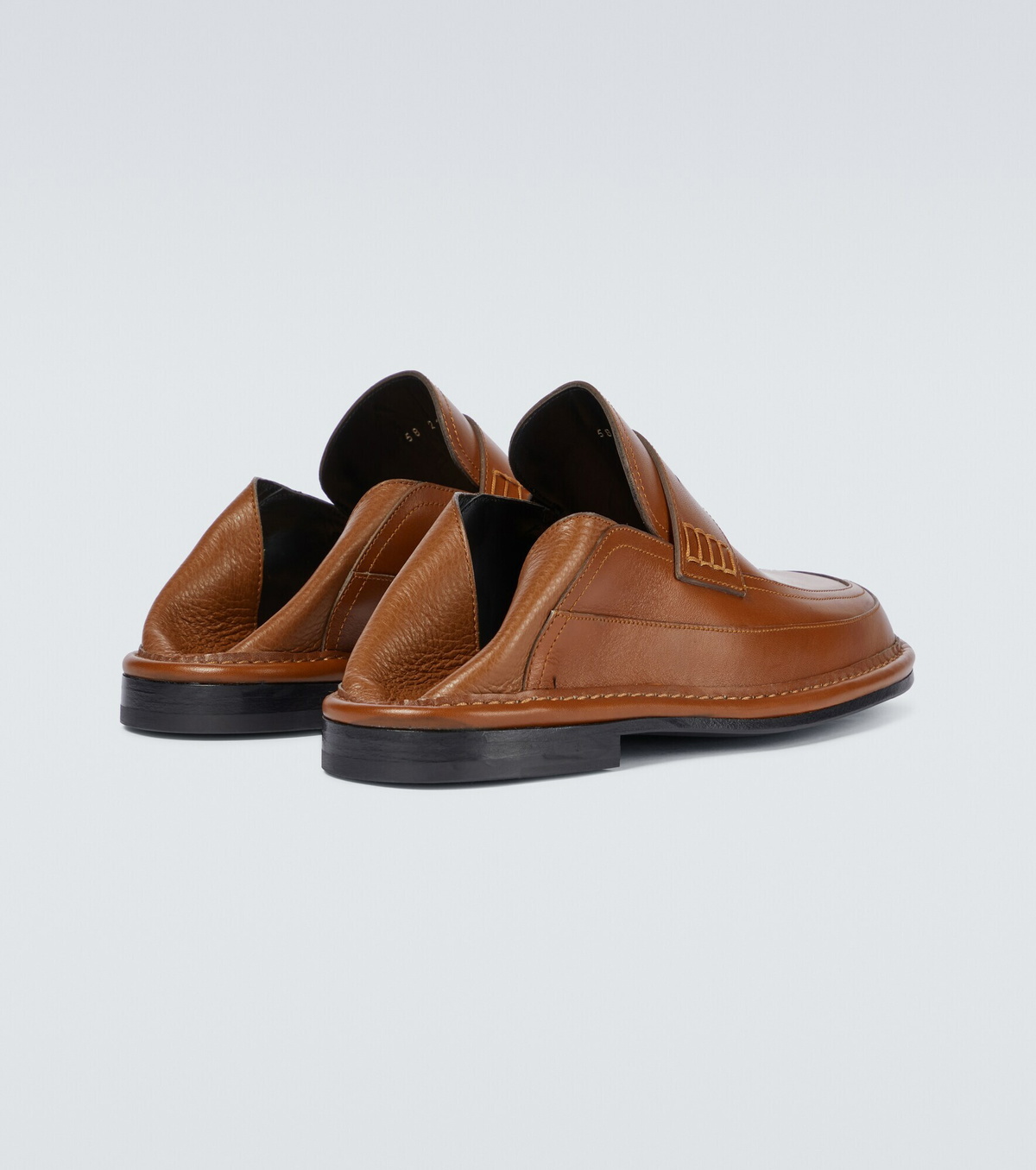 Loewe - Slip-on leather loafers Loewe