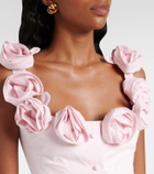 Giambattista Valli Floral-appliqué cotton minidress