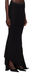 AARON ESH Black Fishtail Maxi Skirt