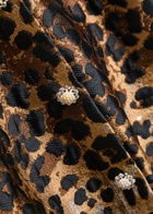 Sister Jane Suite Leopard-jacquard Woven Midi Dress