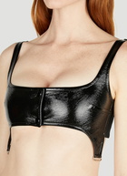 Courrèges - Vinyl Suspenders Bra in Black