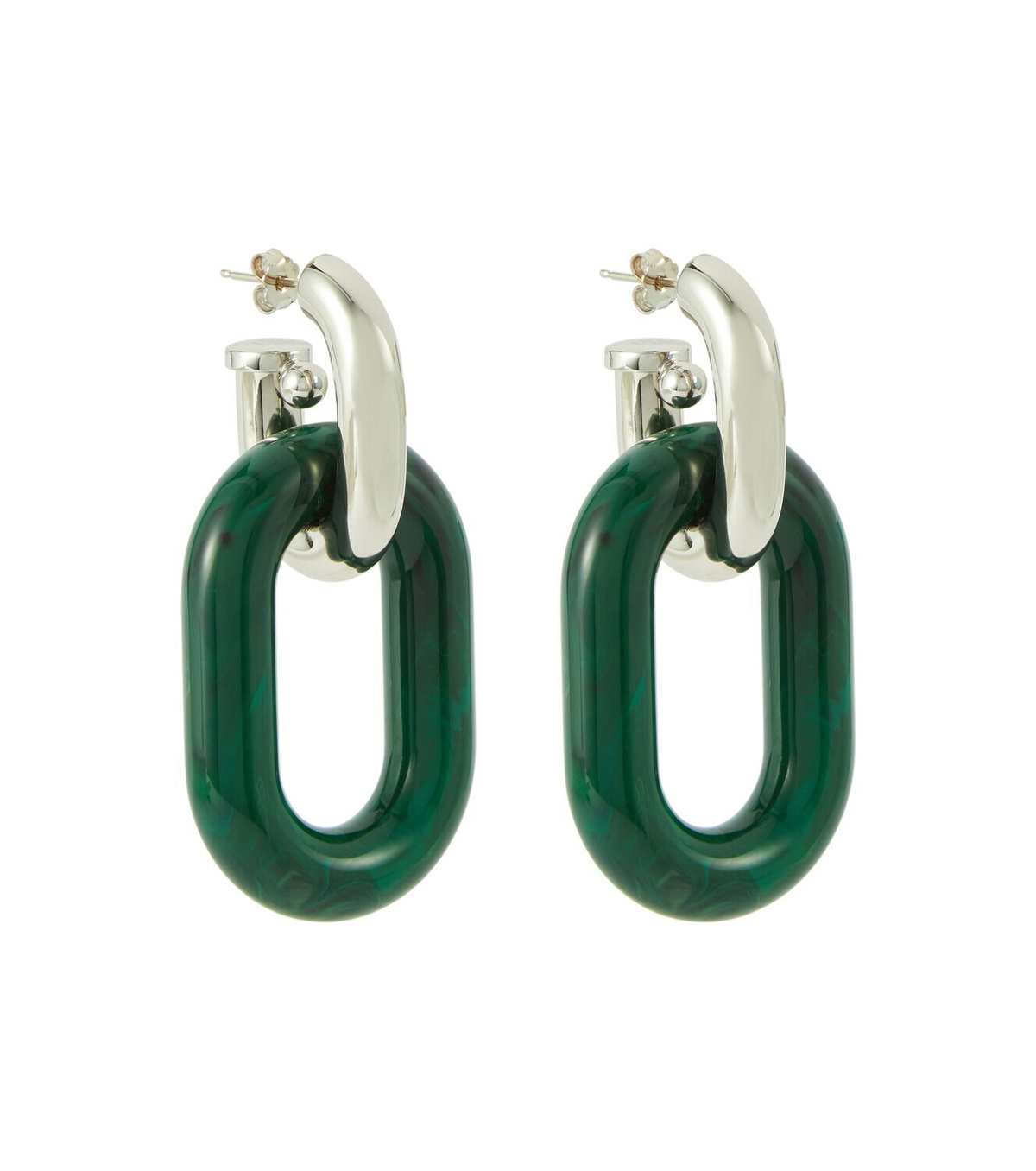 Paco Rabanne - XL Link Double hoop earrings Paco Rabanne