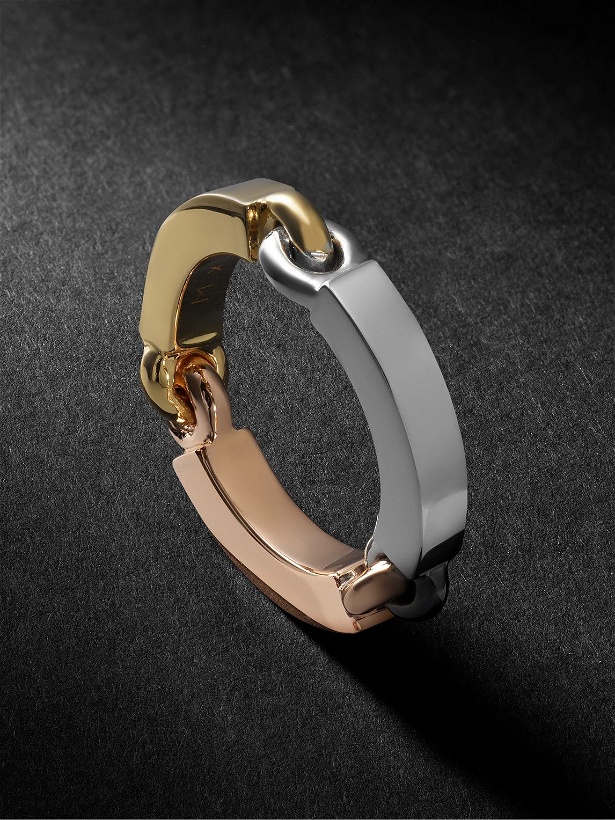 Photo: MAOR - The Perihelion White, Yellow and Rose Gold Ring - Gold