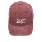 Corridor Men's Script New York New York Cap in Burgundy 