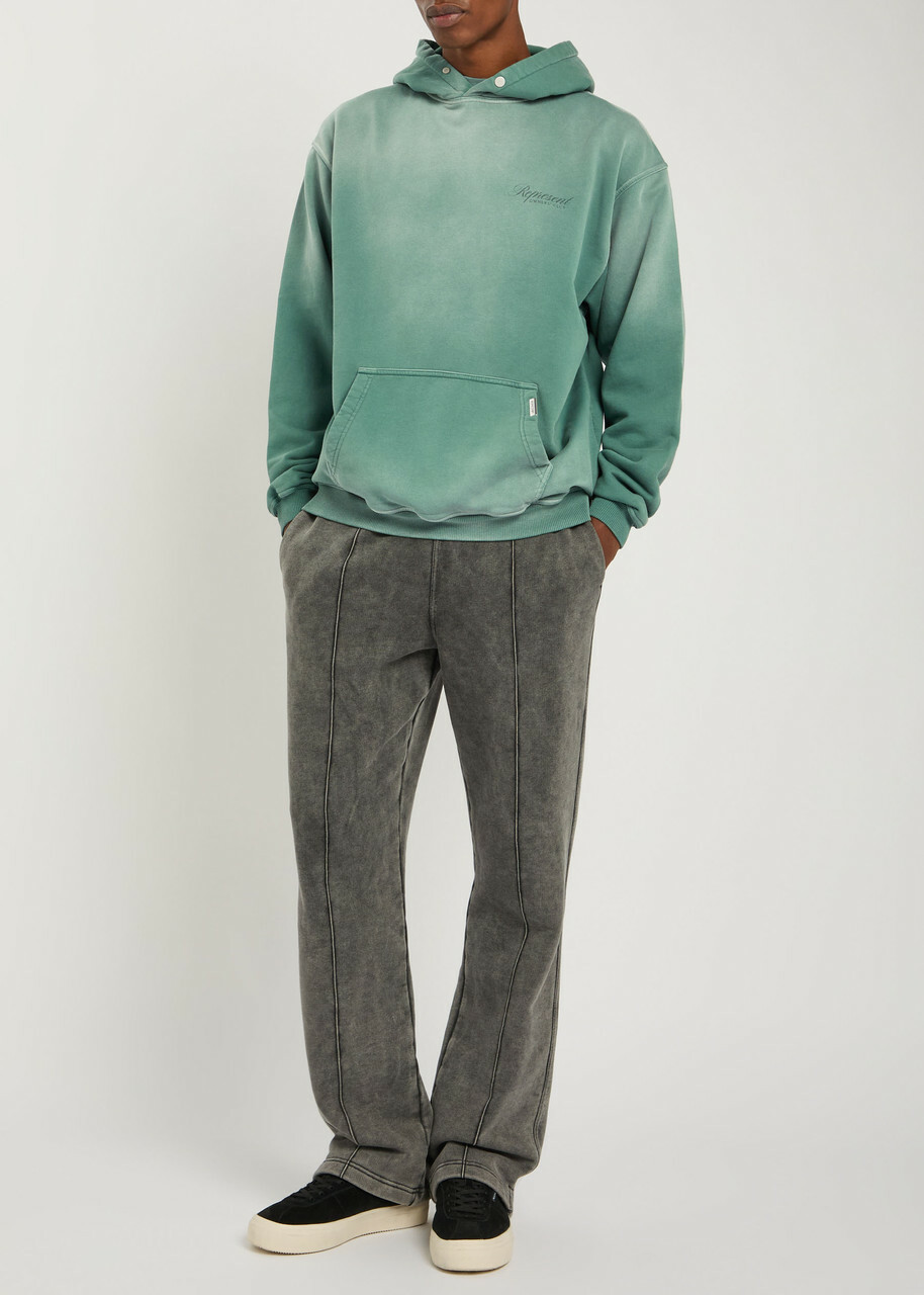 Represent Owners' Club Hooded Cotton Sweatshirt Green