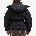 GANNI Women's Tech Seersucker Oversized Puffer Jacket in Black