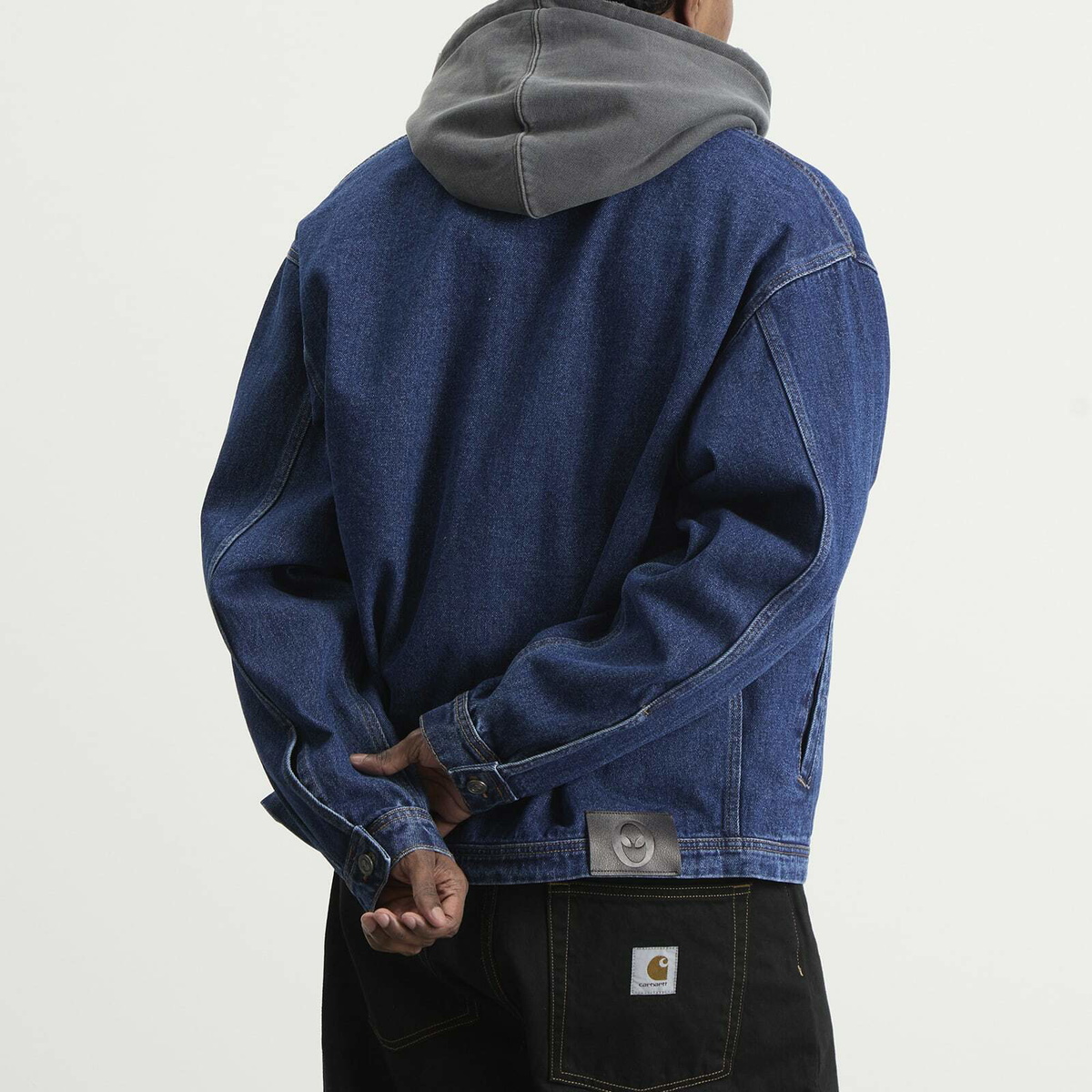 No Problemo Men's Nayoko Heavyweight Denim Jacket in Blue