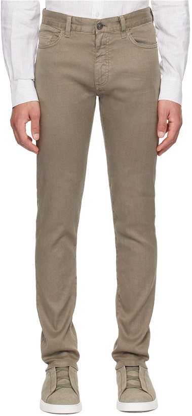 Photo: ZEGNA Taupe City Jeans