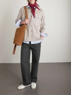 LOEWE - Straight-Leg Cotton Trousers - Gray