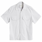 Jil Sander Men's 2 Pocket Vacation Shirt in Marinere Pinstripe