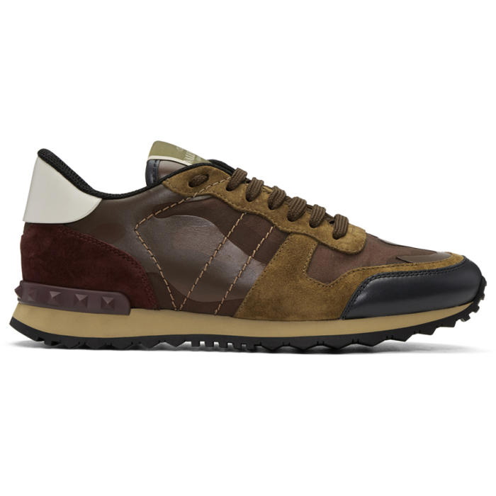 Photo: Valentino Brown Valentino Garavani Camo Rockrunner Sneakers