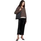 Loulou de Saison Black Anthea Satin Day Tote