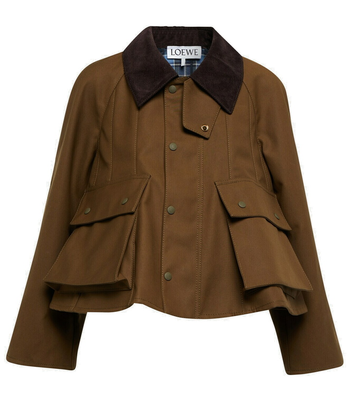 Photo: Loewe Collared cropped cotton parka