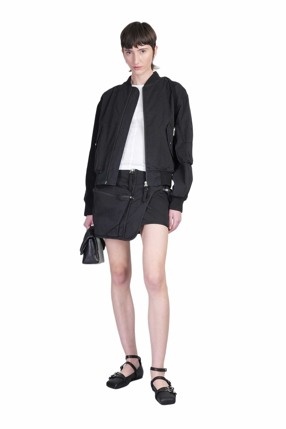 Helmut Lang Skirt In Black Rayon